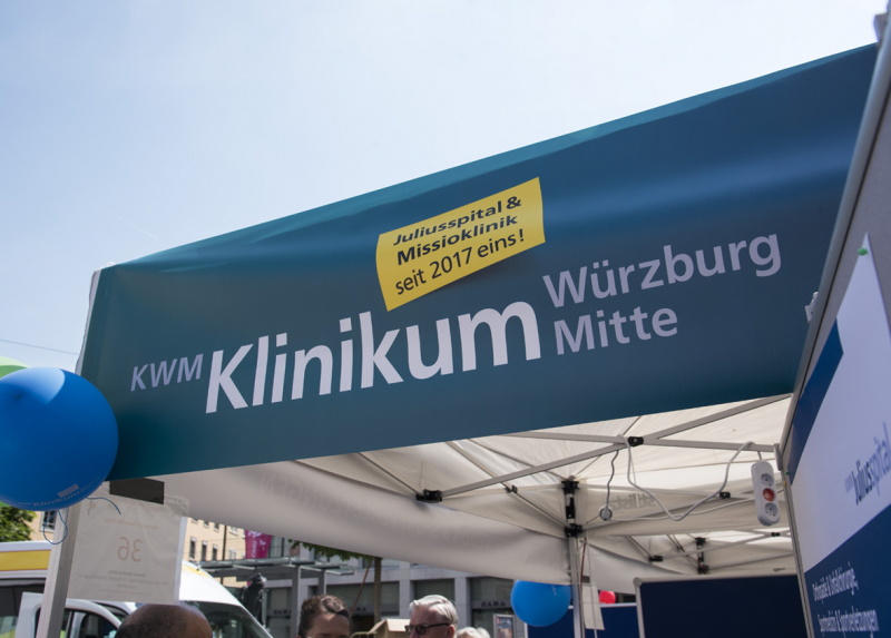 Gut besuchter KWM-Stand zum Würzburger Gesundheitstag 2018