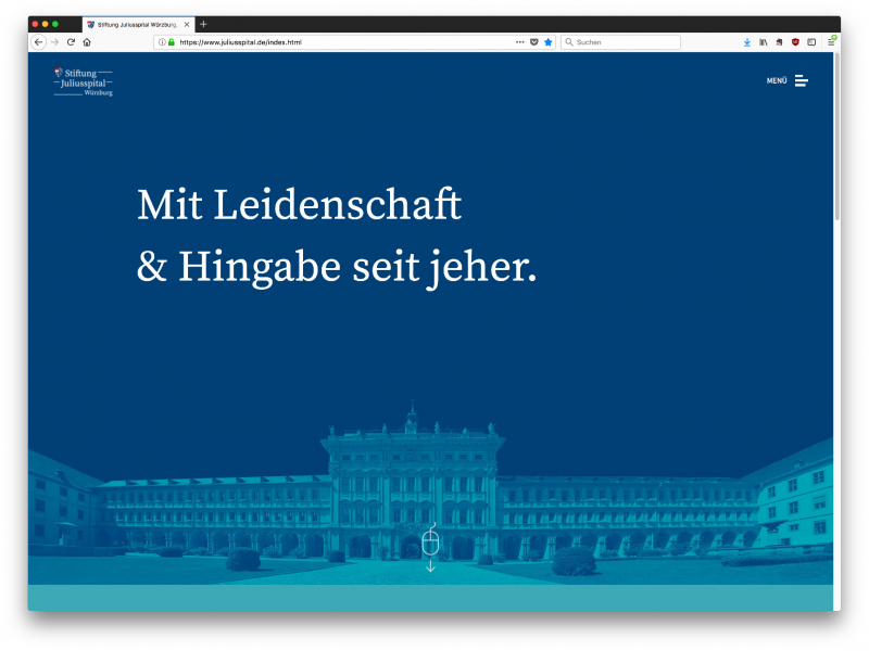 Stiftung Juliusspital Würzburg hat sich im Web neu aufgestellt